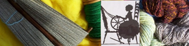 Hand Spun Yarn and a Spinning Lady