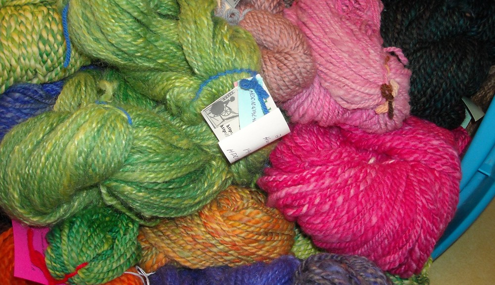 mostly hand dyed yarn