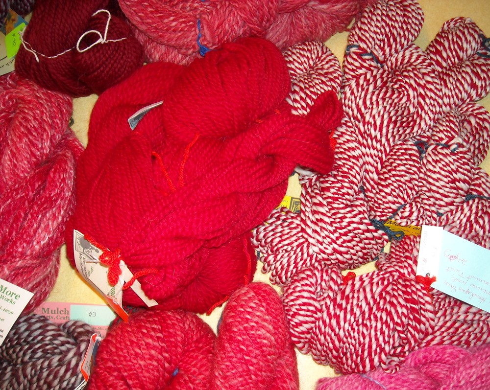 red yarns