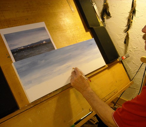 More paint is added.