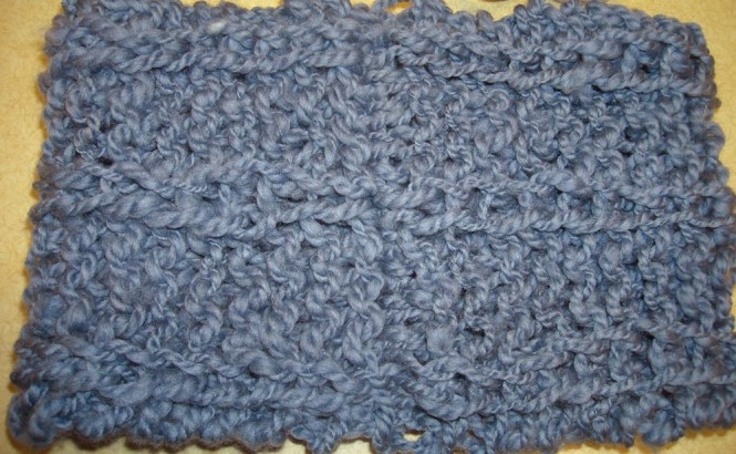 slight signs of bind off line