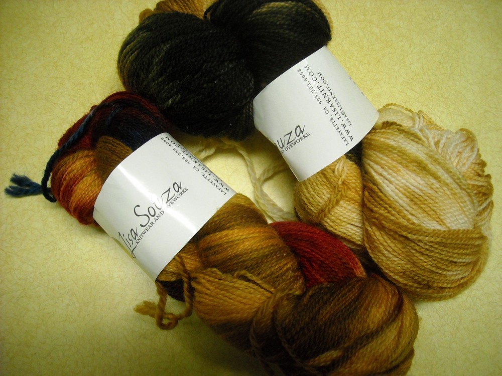 skeins of sock yarn.