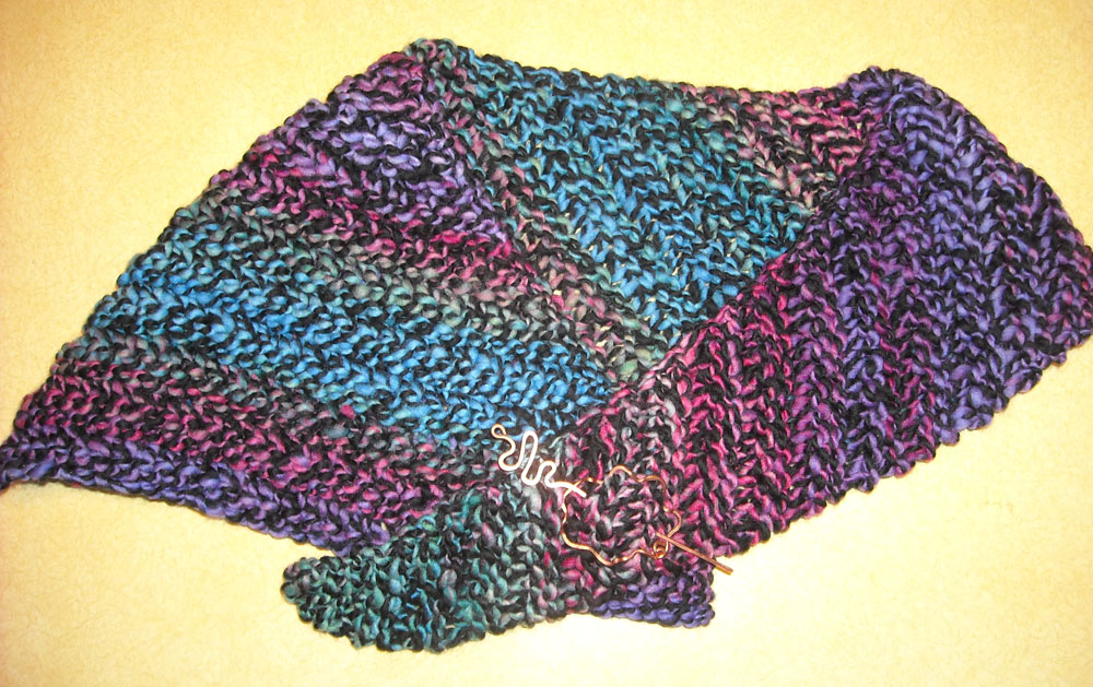 skewed small shawl.