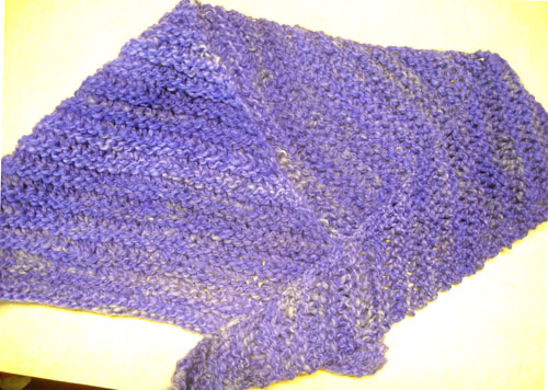 skewed shawlette